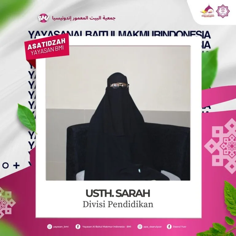Ustadzah Sarah Mardhiyyatuzziyaadah